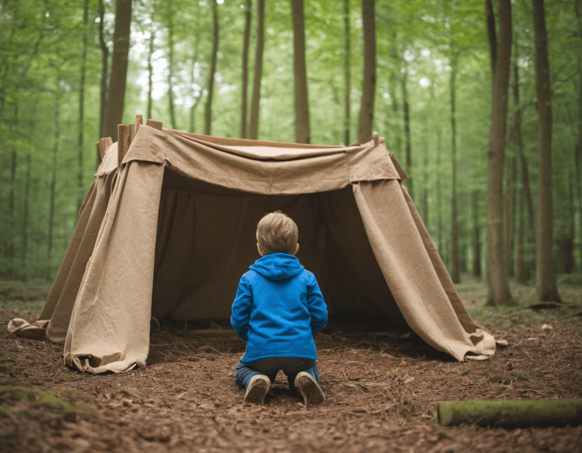 Hutten bouwen; een schermvrije bezigheid voor je kinderen!