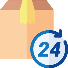 Binnen 24 uur geleverd